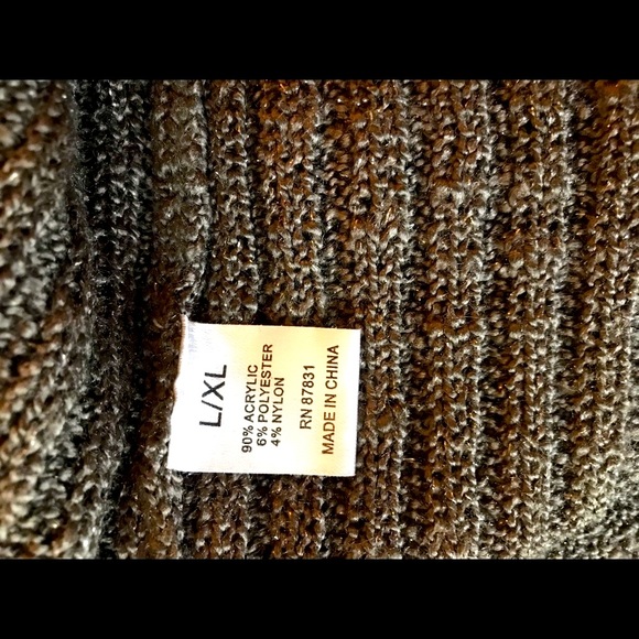 Sage Green Cardigan,Sparkle Knit, L/XL Longer Length, St. Patrick’s Day Sweater. - Picture 6 of 8